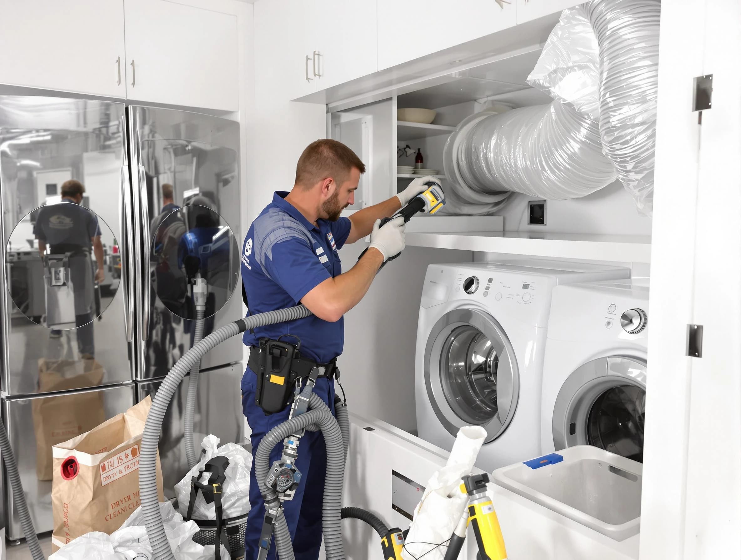 Professional duct cleaning by Woonsocket Dryer Vent Cleaning in Woonsocket