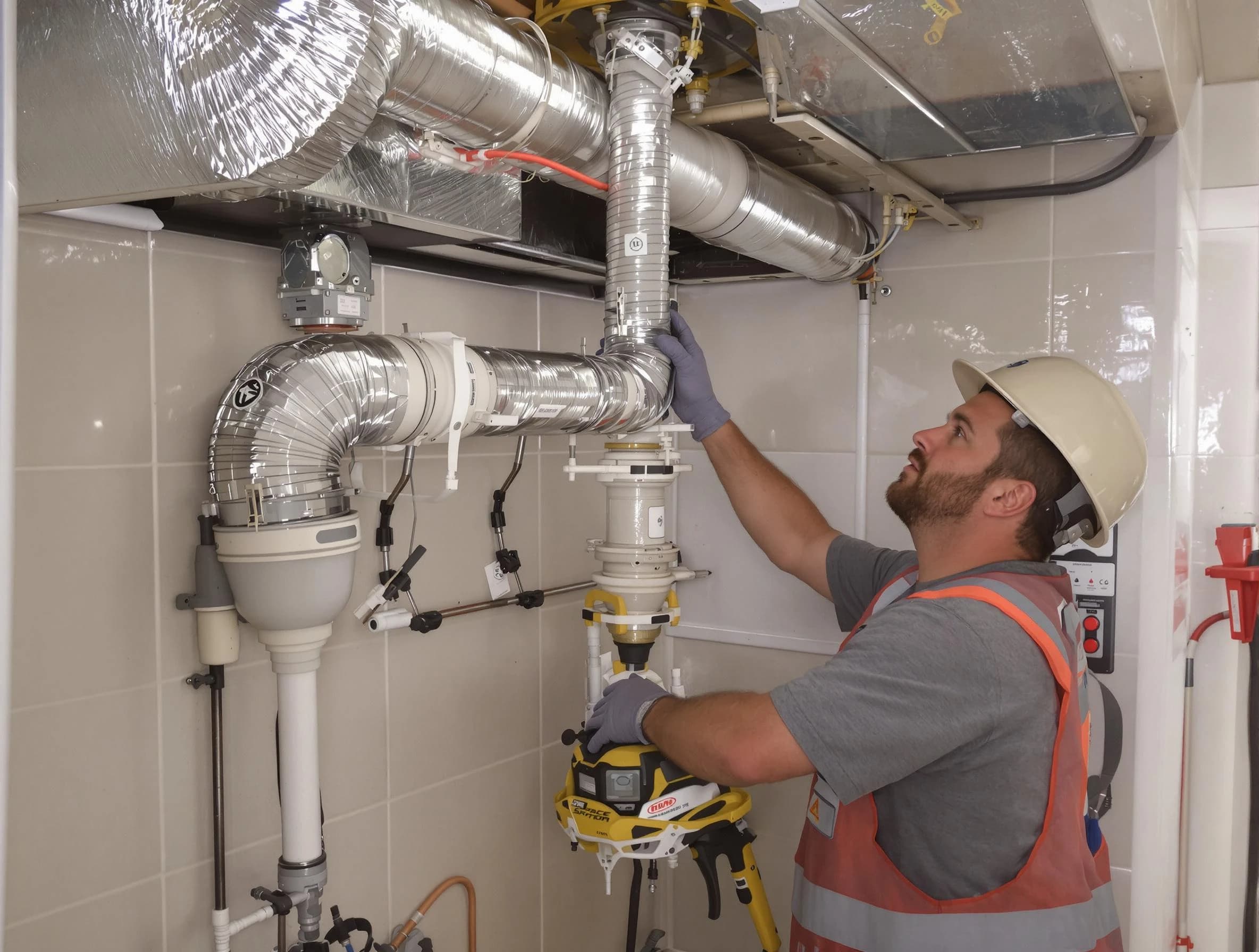 Woonsocket Dryer Vent Cleaning expert performing professional dryer vent repair and installation in Woonsocket