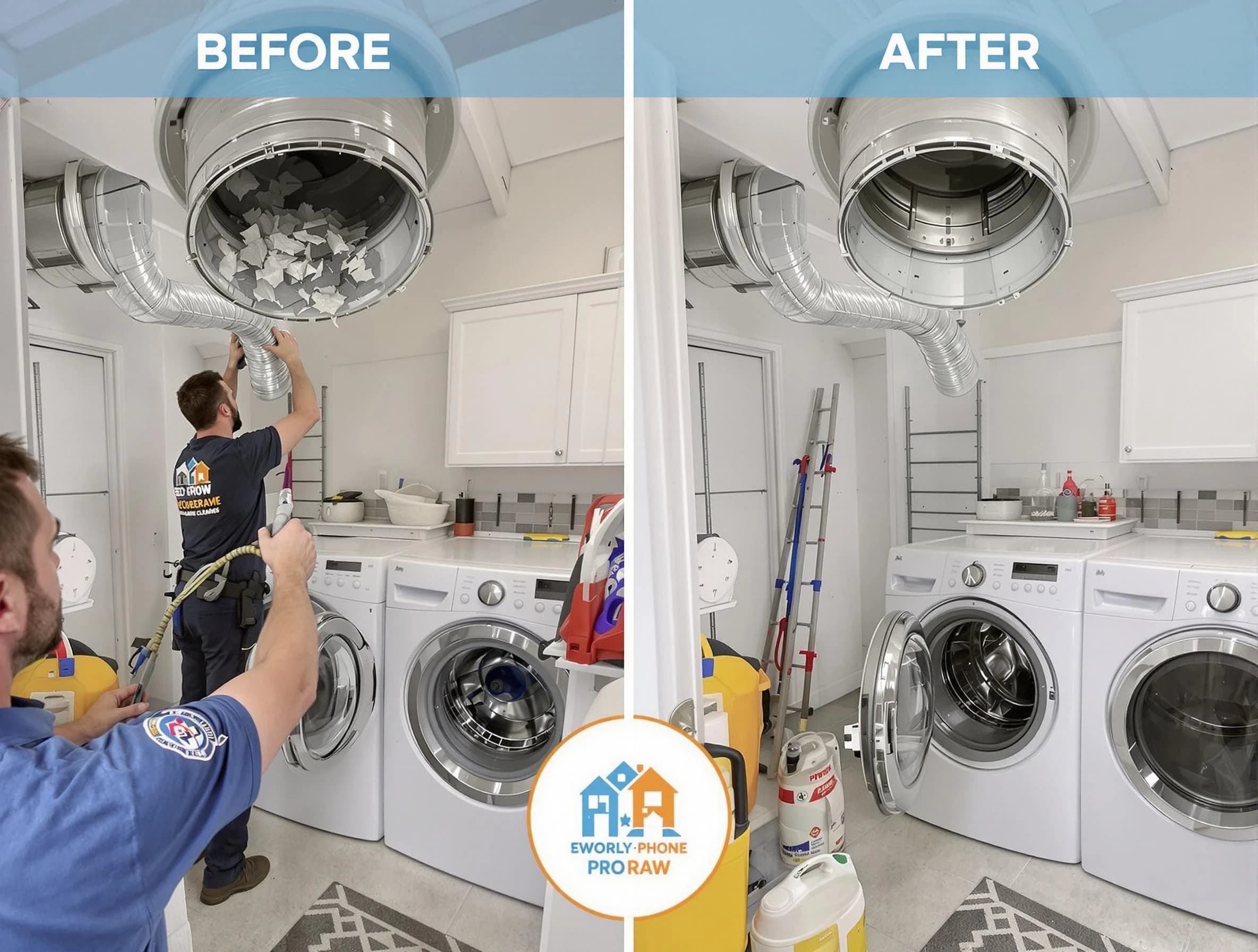 Residential dryer vent cleaning by Woonsocket Dryer Vent Cleaning in Woonsocket