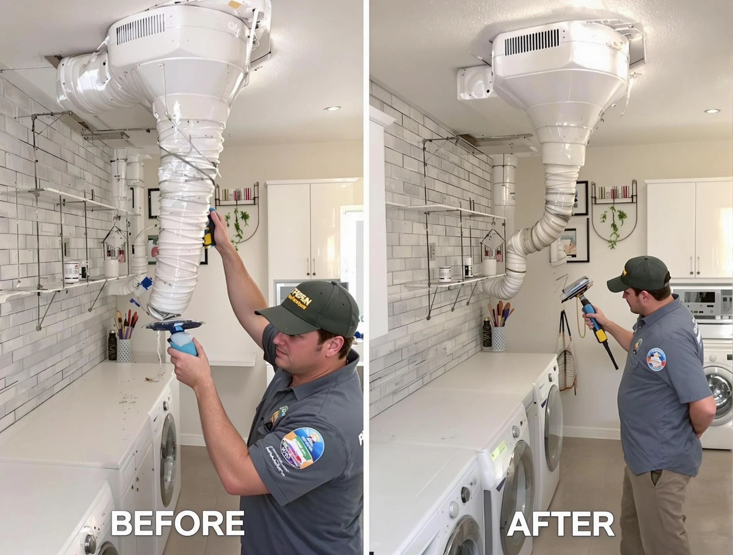 Professional dryer exhaust vent cleaning by Woonsocket Dryer Vent Cleaning in Woonsocket